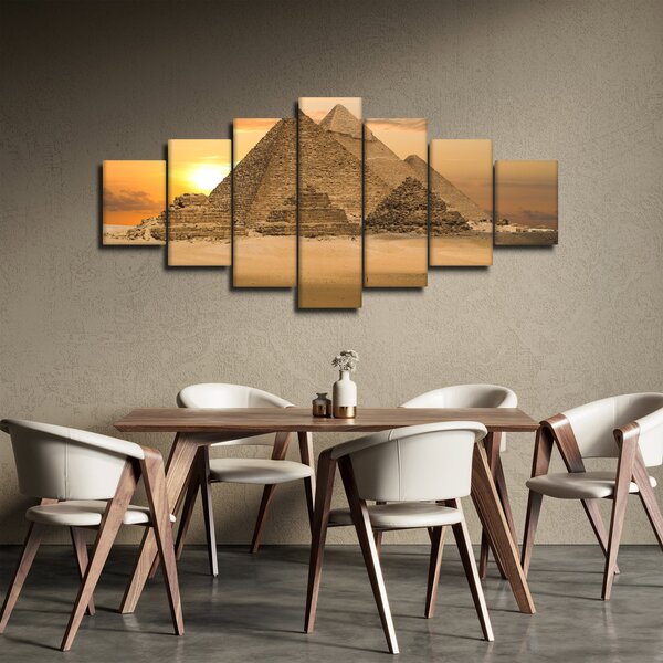 Obraz - Pyramidy (210x100 cm)