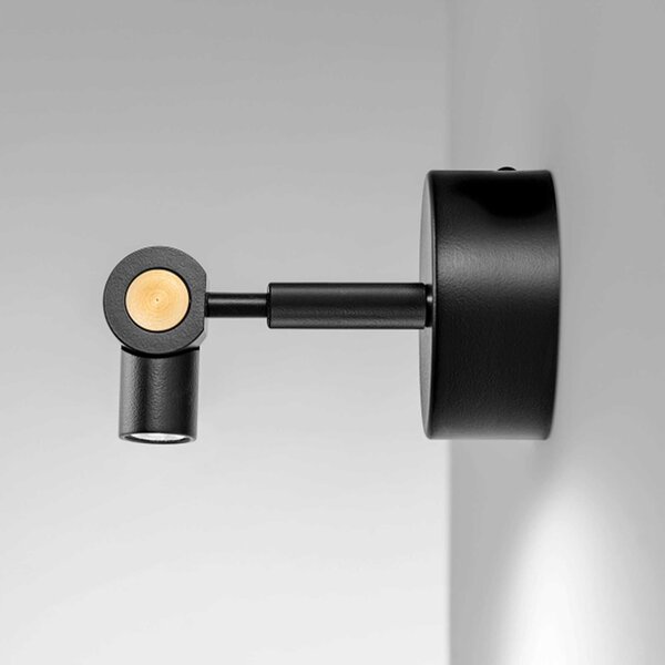 Zava Nino LED nástěnné svítidlo KulatéČerná