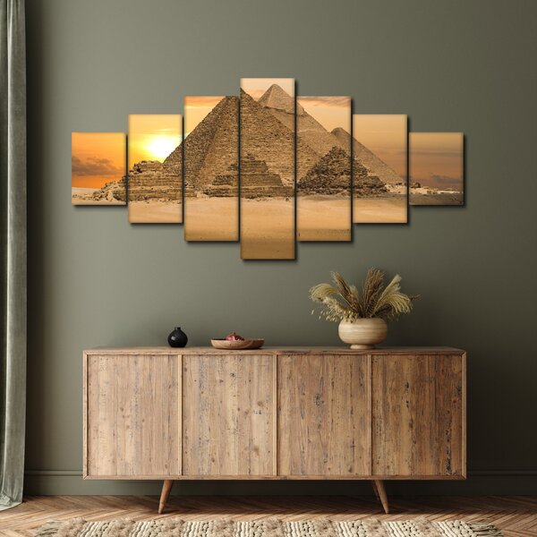 Obraz - Pyramidy (210x100 cm)