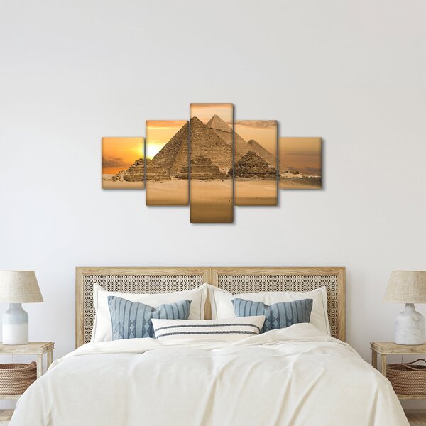 Obraz - Pyramidy (125x70 cm)