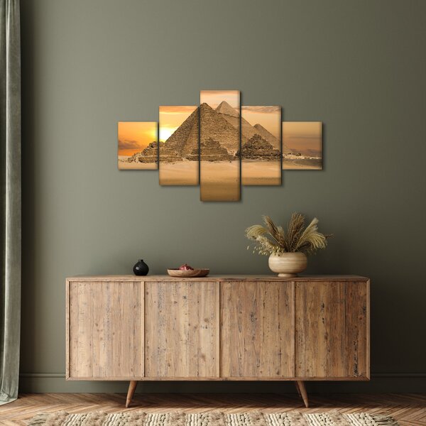 Obraz - Pyramidy (125x70 cm)