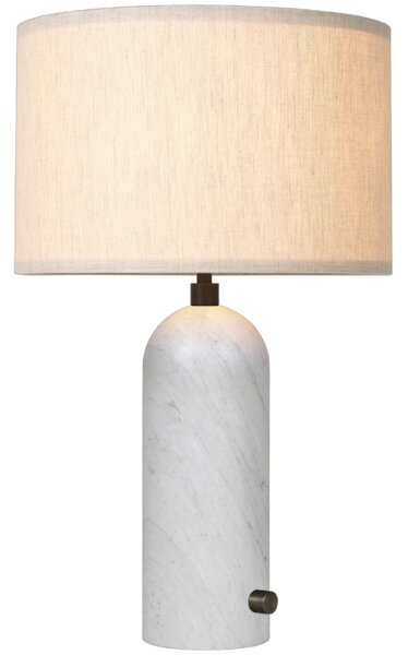 GUBI Mramorová stolní lampa Gravity 65 cm