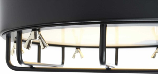 Zava Cantiere LED přisazené svítidlo ČernáON-OFF