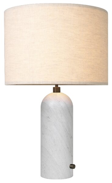 GUBI Mramorová stolní lampa Gravity 49 cm