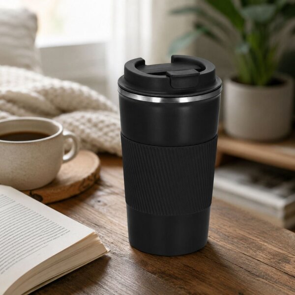 Termohrnek 500 ml SPRINGOS Sippy KI0129 černý