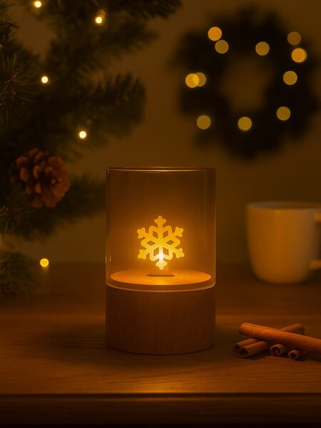 Sinsay - LED stolní lampa s vánočním motivem - béžová