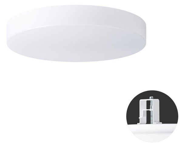 OS DEL52540 DELIA V2 stropní/nástěnné plastové polovestavné svítidlo bílá IP44 2x25W E27 - OSMONT