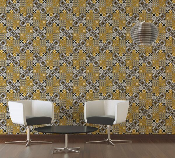 Vliesové tapety na zeď New Life 37684-1, rozměr 10,05 m x 0,53 m, Maroccan okrovo-šedý, A.S. CRÉATION