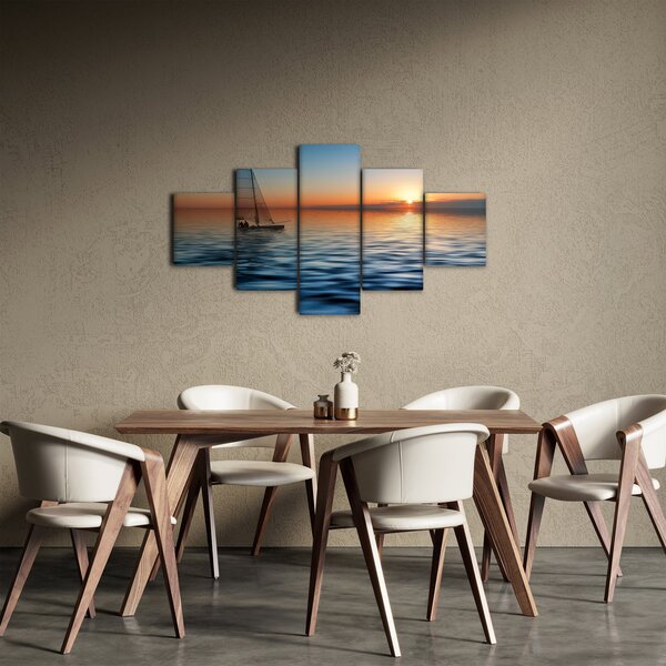 Obraz - Plachetnice na moři (125x70 cm)