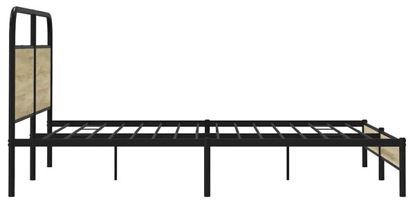 Kovový rám postele bez matrace dub sonoma 180 x 200 cm 3318684
