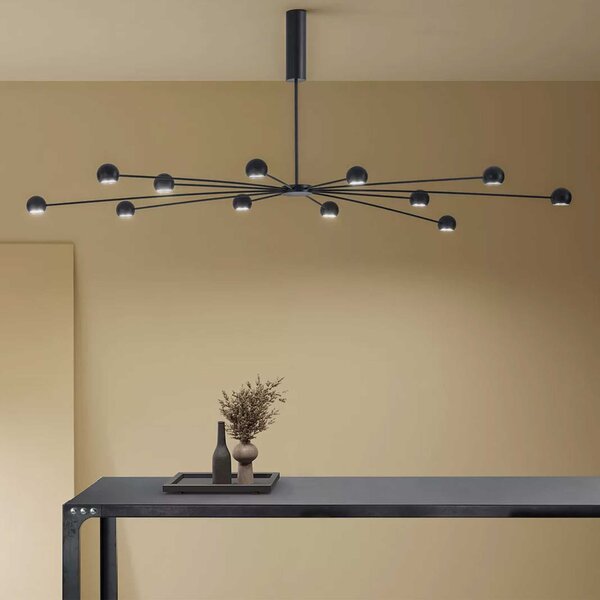 Zava Atrax LED závěsné svítidlo 6ON/OFFČerná