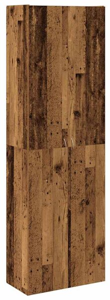 Skříň old wood 60 x 32 x 190 cm kompozitní dřevo 3318714