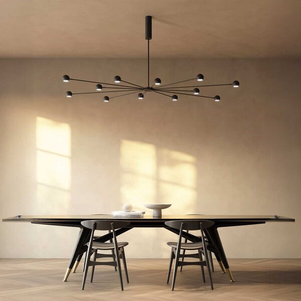 Zava Atrax LED závěsné svítidlo 6ON/OFFČerná