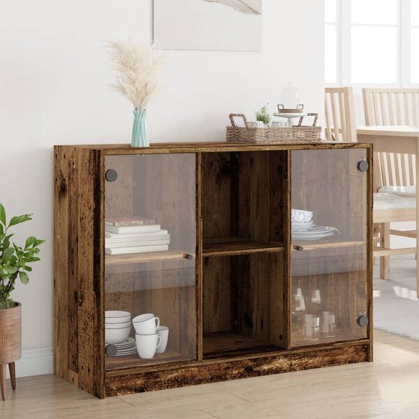 Příborník old wood 102 x 37 x 75,5 cm kompozitní dřevo 3318724
