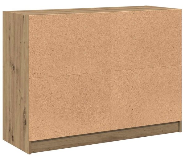 Příborník dub artisan 102 x 37 x 75,5 cm kompozitní dřevo 3318725