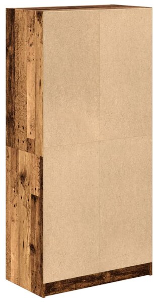 Highboard s dvířky old wood 68 x 37 x 142 cm kompozitní dřevo 3318722