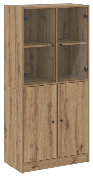 Highboard s dvířky dub artisan 68x37x142 cm kompozitní dřevo 3318723