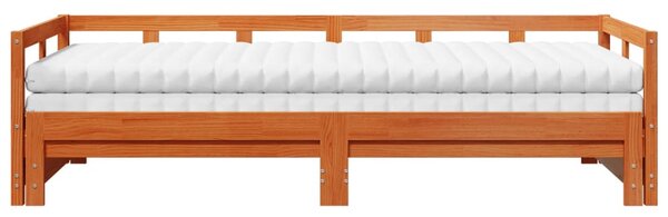 Válenda s přistýlkou a matracemi voskově hnědá 80x200 cm 3321040