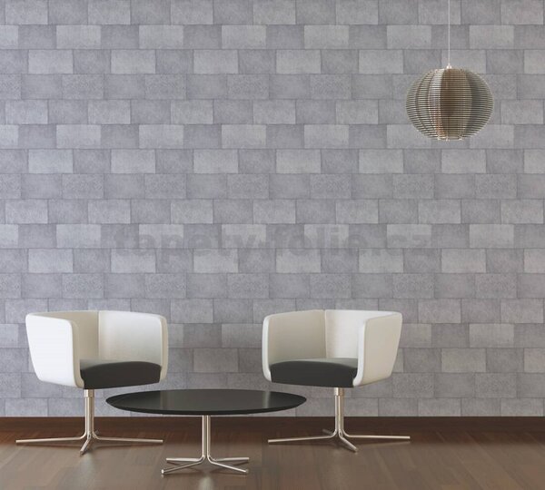 Vliesové tapety na zeď Titanium 3 38201-1, rozměr 10,05 m x 0,53 m, industriální bloky šedé, A.S. CRÉATION