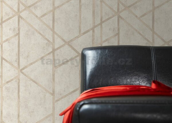 Vliesové tapety na zeď Metropolitan Stories 36928-4, rozměr 10,05 m x 0,53 m, grafický vzor hnědý na krémovém podkladu, A.S. CRÉATION