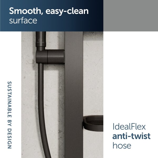 Ideal Standard BD586XG - Sprchová sada IDEALRAIN ALU+ matná černá