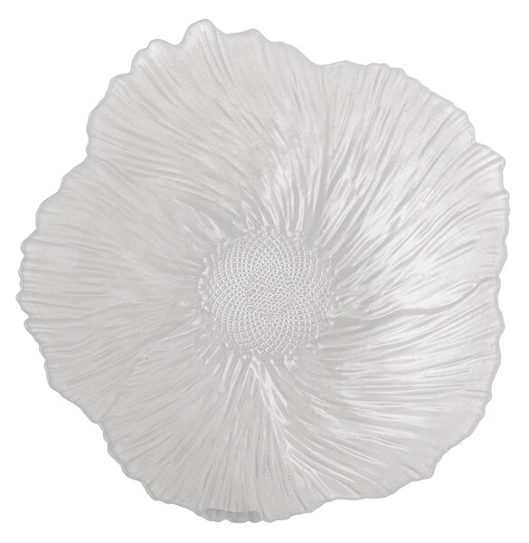 Dekorativní skleněná mísa Iani White Ø 26 cm