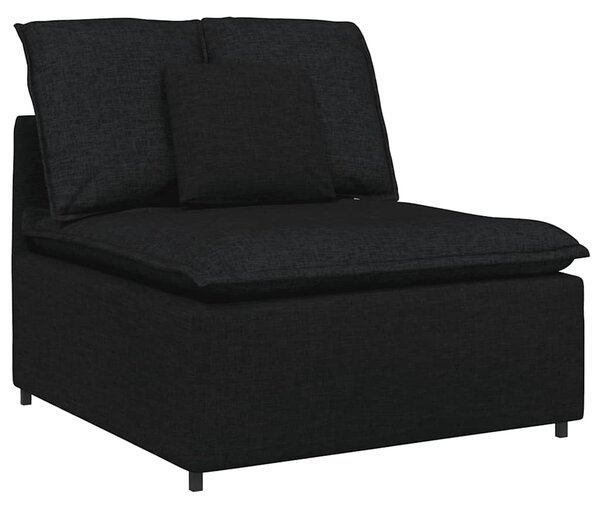 Modulární pohovka s polštáři textil černá 3321149