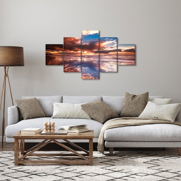 Obraz - Večerní pláž (125x70 cm)