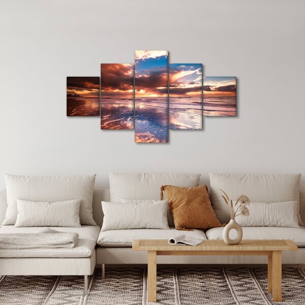 Obraz - Večerní pláž (125x70 cm)