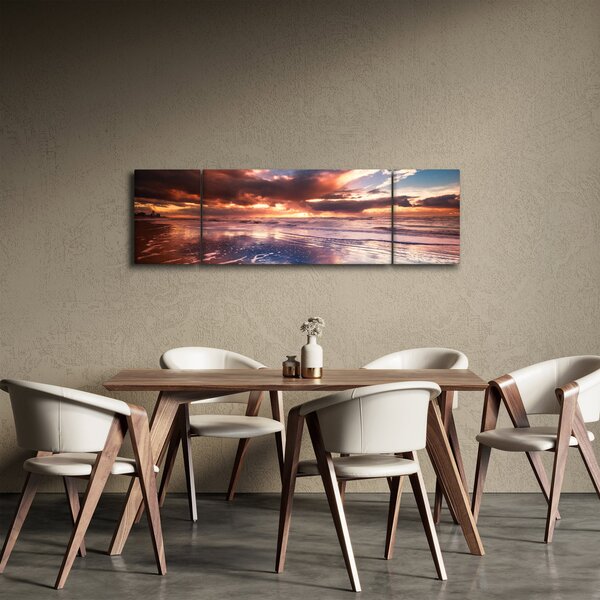 Obraz - Večerní pláž (170x50 cm)