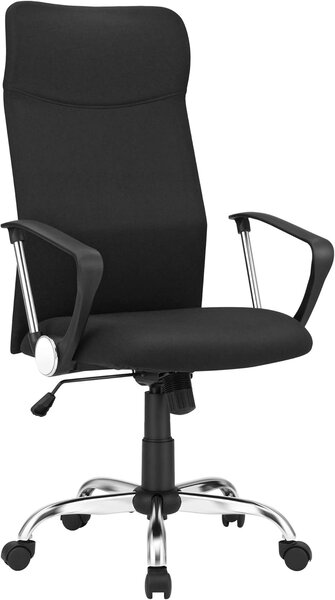 SONGMICS Kancelářské křeslo síťovaná opěrka černá