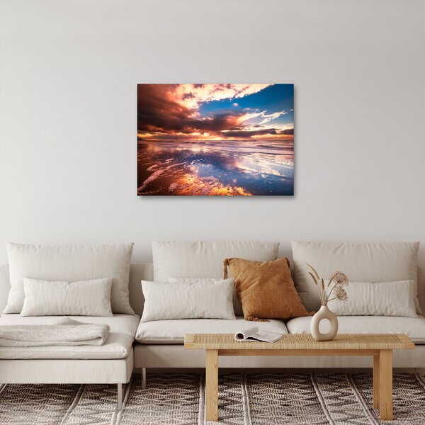 Obraz - Večerní pláž (70x50 cm)