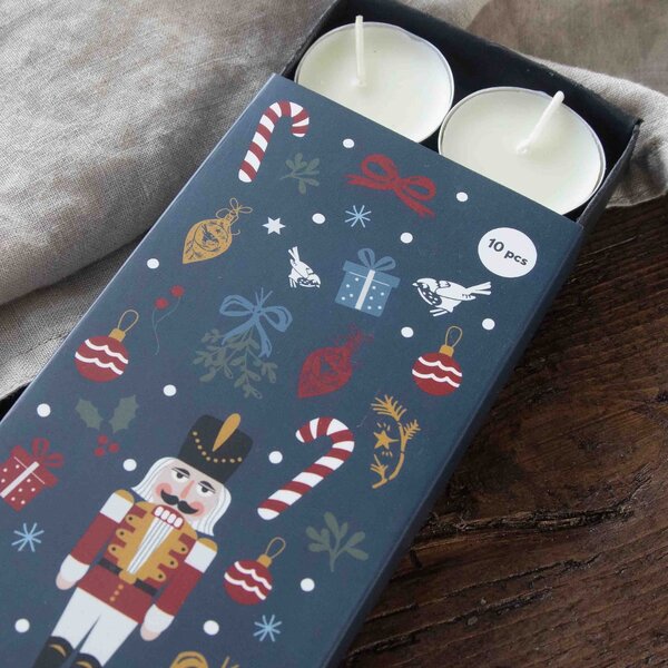 Vonné čajové svíčky Noël – set 10 ks