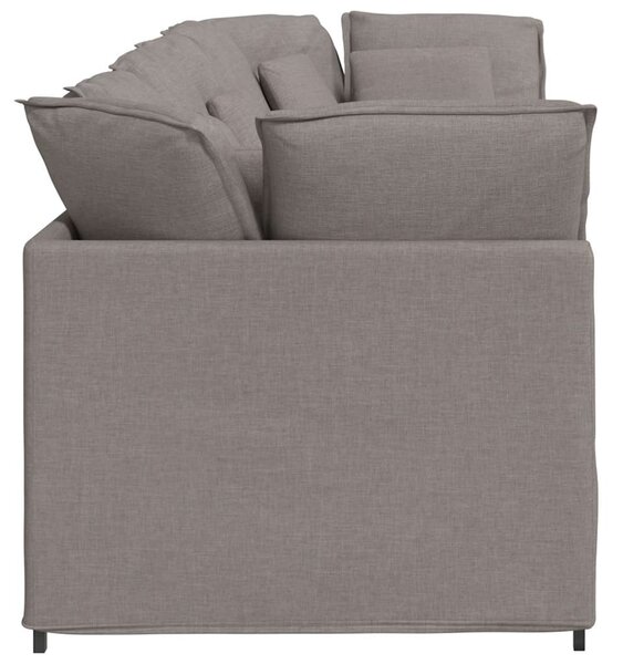 Modulární pohovka s polštáři textil taupe 3321272
