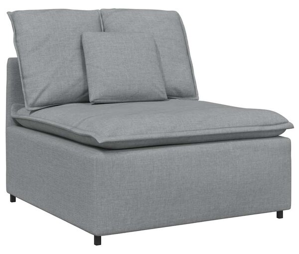Modulární pohovka s polštáři textil světle šedá 3321267