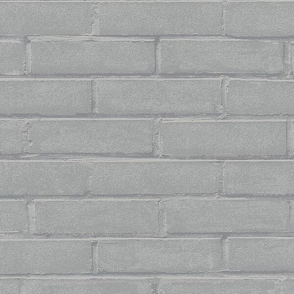 Vliesové tapety na zeď 57653, rozměr 10,05 m x 0,53 m, cihly šedé, MARBURG