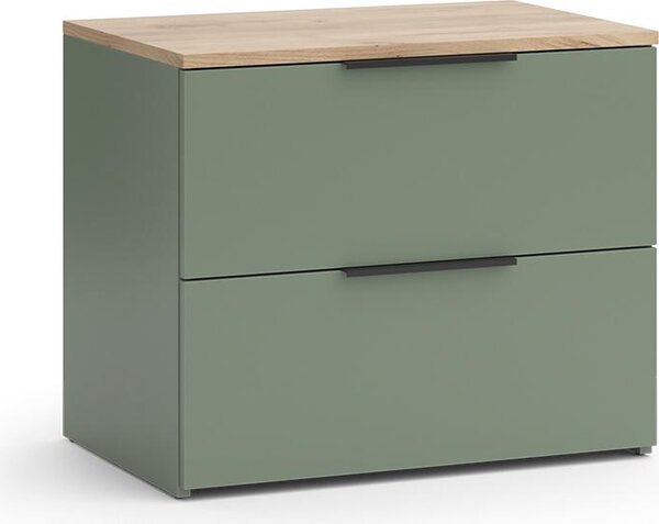 Kredenc Vicco Wido Zelená 60 x 50 cm se 2 zásuvkami, Model 56607