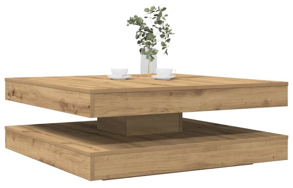 Konferenční stolek otočný o 360º dub artisan 90x90x34,5 cm 3321359