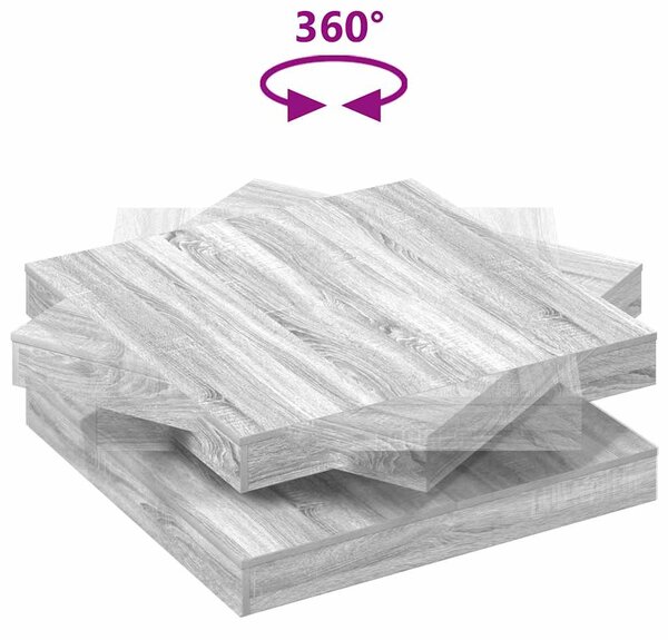 Konferenční stolek otočný o 360º šedý sonoma 90x90x34,5 cm 3321356