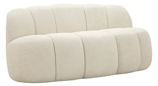 Bílá pohovka z textilie bouclé 145 cm Ball – Mauro Ferretti