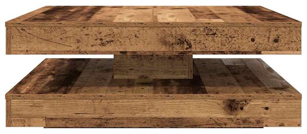 Konferenční stolek otočný o 360º old wood 90x90x34,5 cm 3321358