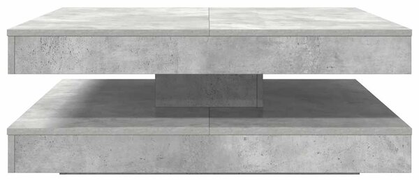 Konferenční stolek otočný o 360º betonově šedý 90x90x34,5 cm 3321354