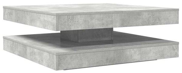 Konferenční stolek otočný o 360º betonově šedý 90x90x34,5 cm 3321354