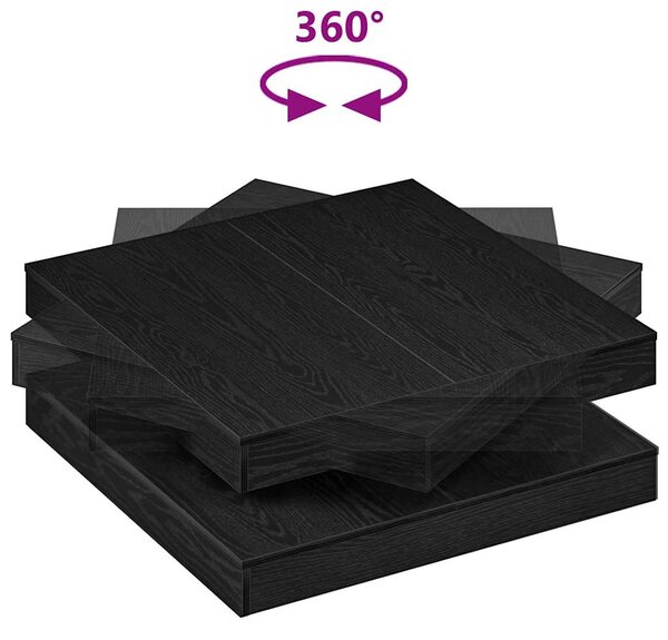Konferenční stolek otočný o 360º černý dub 90x90x34,5 cm 3321352