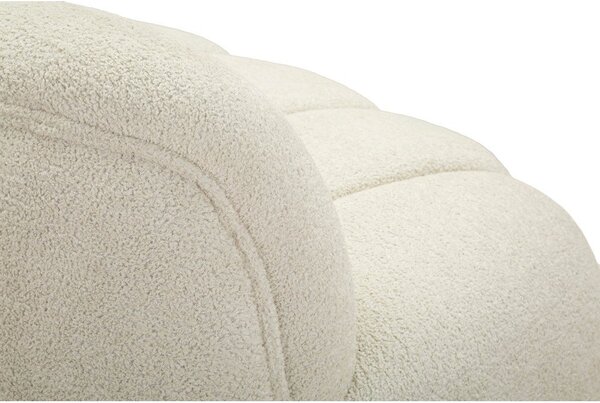 Bílá pohovka z textilie bouclé 145 cm Ball – Mauro Ferretti