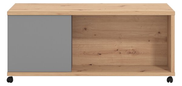Konferenční stůl Abuela - dub artisan/šedá