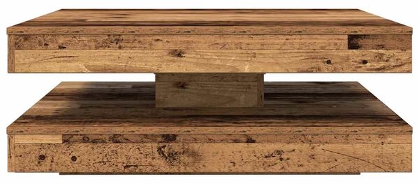 Konferenční stolek otočný o 360º old wood 90x90x34,5 cm 3321358