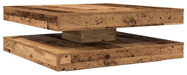 Konferenční stolek otočný o 360º old wood 90x90x34,5 cm 3321358