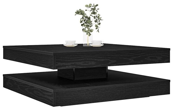 Konferenční stolek otočný o 360º černý dub 90x90x34,5 cm 3321352