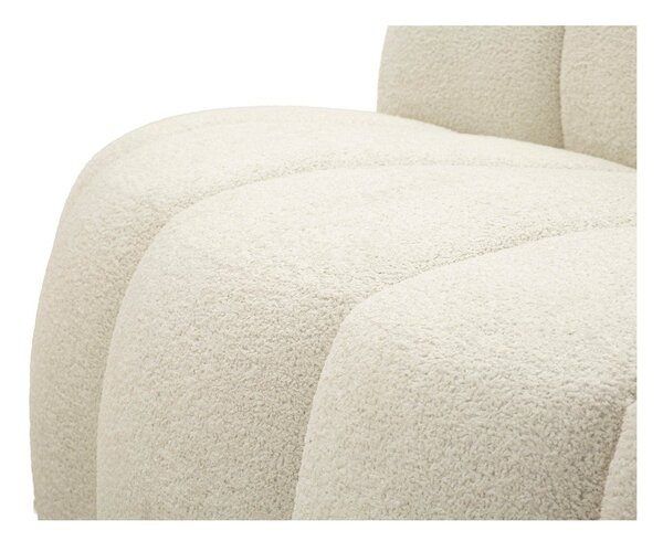 Bílá pohovka z textilie bouclé 145 cm Ball – Mauro Ferretti